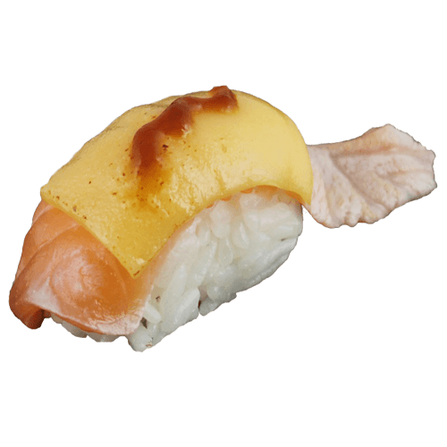 13. sake cheese nigiri